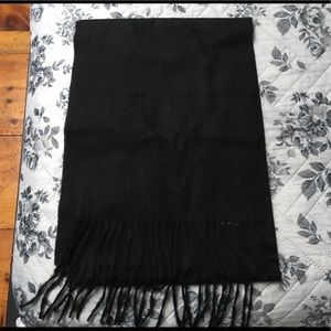 Lord & Taylor Black Cashmere Scarf